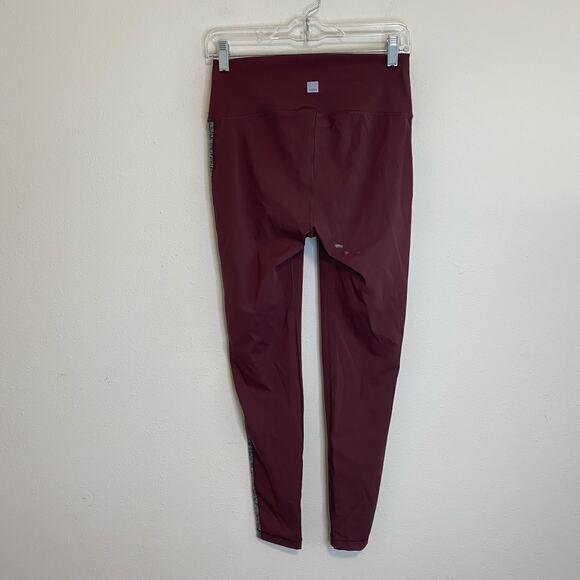 Vuori High Rise Racer Side Stripe Dusty Rose Leggings Size Medium - Picture 2 of 9